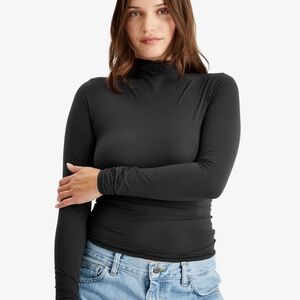 SKIMS Women's Fits Everybody Turtleneck Top - Onyx